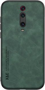 Шкіряний чохол Sheepskin з магнітом для Xiaomi Mi 9T / Mi 9T Pro / Redmi K20 / K20 Pro Green