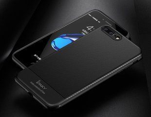 Чехол Ipaky Carbon Fiber для iPhone 7 Plus / 8 Plus