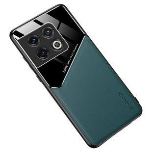 Бізнес чохол бампер GENEROUS для OnePlus 10 Pro зі скла і штучної шкіри