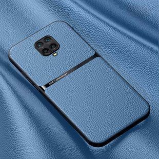 Шкіряний чохол Elegance з магнітом для Xiaomi Redmi Note 9 Pro / Note 9 Pro Max / Note 9S Light blue