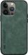 Шкіряний чохол Sheepskin з магнітом для Apple iPhone 14 Pro Green