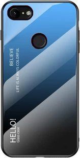 Чехол Google Pixel 3 XL Gradient Hello Blue Black