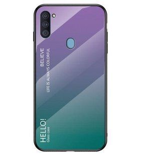 Чохол Samsung Galaxy A11 Gradient Hello Purple Green