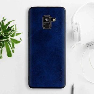 Шкіряний чохол AIORIA Vintage для Samsung Galaxy A8 2018 blue