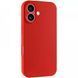 Силіконовий чохол Soft Touch для Apple iPhone 16 Red