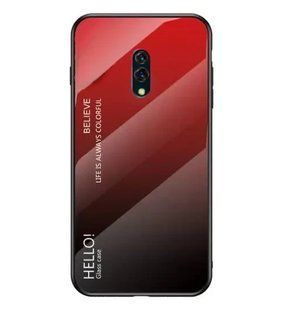 Чехол Realme X Gradient Hello Red Black