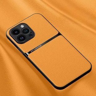 Шкіряний чохол Elegance з магнітом для Apple iPhone 12 Pro Max Orange