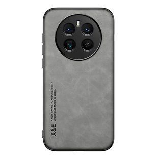 Шкіряний чохол Sheepskin з магнітом для Realme 12 4G Light gray