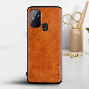Кожаный чехол AIORIA Vintage для OnePlus Nord N100 orange