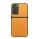 Шкіряний чохол Elegance з магнітом для Oppo Reno6 5G Orange