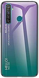 Чехол Realme Q Gradient Hello Purple Green