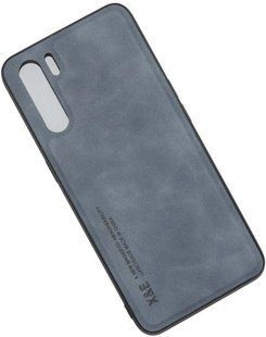 Кожаный чехол Sheepskin с магнитом для Oppo A91 / Reno3 4G Blue