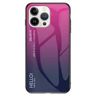 Чохол Apple iPhone 14 Pro Max Gradient Hello Rose Blue