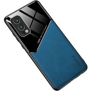 Бізнес чохол бампер GENEROUS для OnePlus Nord 2 5G зі скла і штучної шкіри
