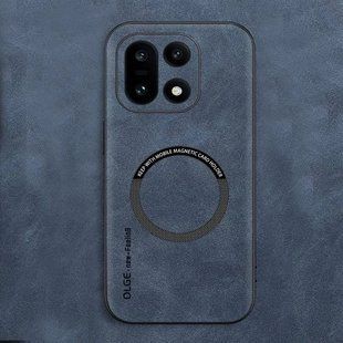 Кожаный чехол OLGE с MagSafe для OnePlus 15 Blue