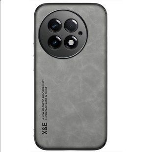 Шкіряний чохол Sheepskin з магнітом для OnePlus 13 Light gray