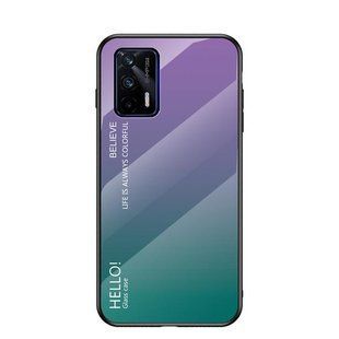 Чехол Realme GT Gradient Hello Purple Green