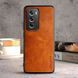 Кожаный чехол AIORIA Vintage для Oppo Reno12 Pro orange
