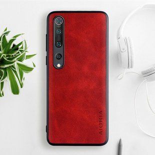 Шкіряний чохол AIORIA Vintage для Xiaomi Mi 10 red
