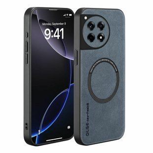 Кожаный чехол OLGE с MagSafe для OnePlus Ace 3 Blue