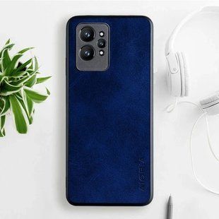 Кожаный чехол AIORIA Vintage для Realme C31 blue