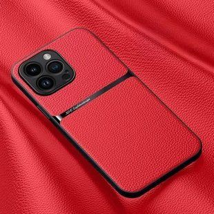 Шкіряний чохол Elegance з магнітом для Apple iPhone 12 Pro Max Red