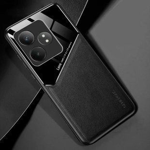 Бізнес чохол бампер GENEROUS для Realme GT 6T зі скла і штучної шкіри