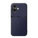 Кожаный чехол Elegance с магнитом для Apple iPhone 16 Plus Dark blue