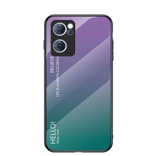 Чехол Oppo Reno7 5G / Find X5 Lite Gradient Hello Purple Green