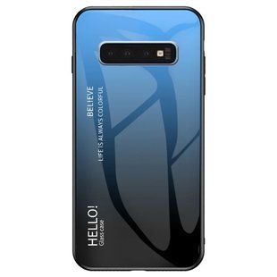 Чохол Samsung Galaxy S10 Plus Gradient Hello Blue Black