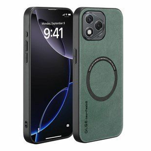 Шкіряний чохол OLGE з MagSafe для Huawei Honor 400 Lite Green