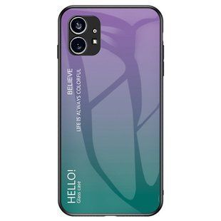 Чехол Nothing Phone (1) Gradient Hello Purple Green