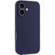 Силиконовый чехол Soft Touch для Apple iPhone 16 Plus Dark blue