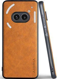 Шкіряний чохол AIORIA Vintage для Nothing Phone (2a) orange