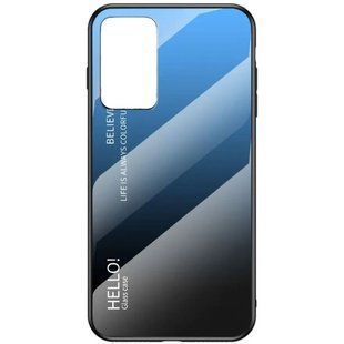 Чехол Oppo Reno6 Pro 5G (Snapdragon) Gradient Hello Blue Black