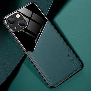 Бізнес чохол бампер GENEROUS для Apple iPhone 15 зі скла і штучної шкіри