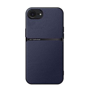 Шкіряний чохол Elegance з магнітом для Apple iPhone 16e Dark blue