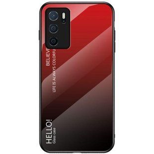 Чехол Oppo A16 / A16s Gradient Hello Red Black