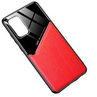 Бизнес чехол бампер GENEROUS для Oppo A95 4G из стекла и искусственной кожи