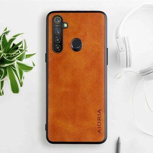 Кожаный чехол AIORIA Vintage для Realme 5 Pro orange