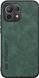 Кожаный чехол Sheepskin с магнитом для Xiaomi Mi 11 Lite / Mi 11 Lite 5G Green