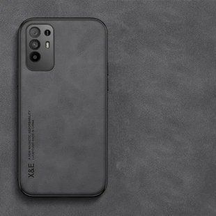 Кожаный чехол Sheepskin с магнитом для Oppo A94 5G / Reno5 Z