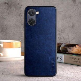 Кожаный чехол AIORIA Vintage для Realme C33 / C33 2023 blue