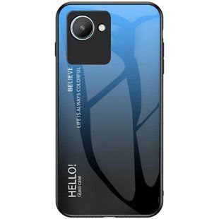 Чехол Realme C30s Gradient Hello Blue Black