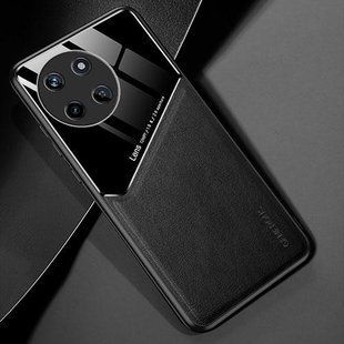 Бізнес чохол бампер GENEROUS для Realme 11 4G зі скла і штучної шкіри