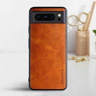 Кожаный чехол AIORIA Vintage для Google Pixel 8 Pro orange
