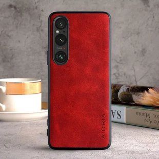 Кожаный чехол AIORIA Vintage для Sony Xperia 1 VI red
