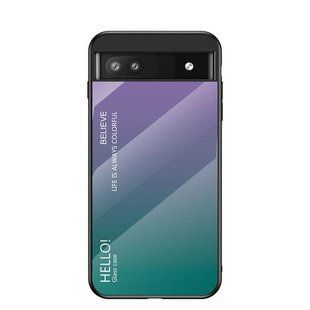 Чехол Google Pixel 6a Gradient Hello Purple Green