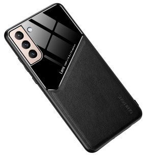 Бізнес чехол бампер GENEROUS для Samsung Galaxy S22 Plus 5G зі скла і штучної шкіри