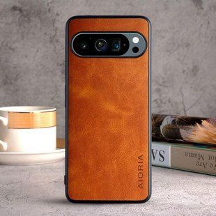 Шкіряний чохол AIORIA Vintage для Google Pixel 9 Pro orange